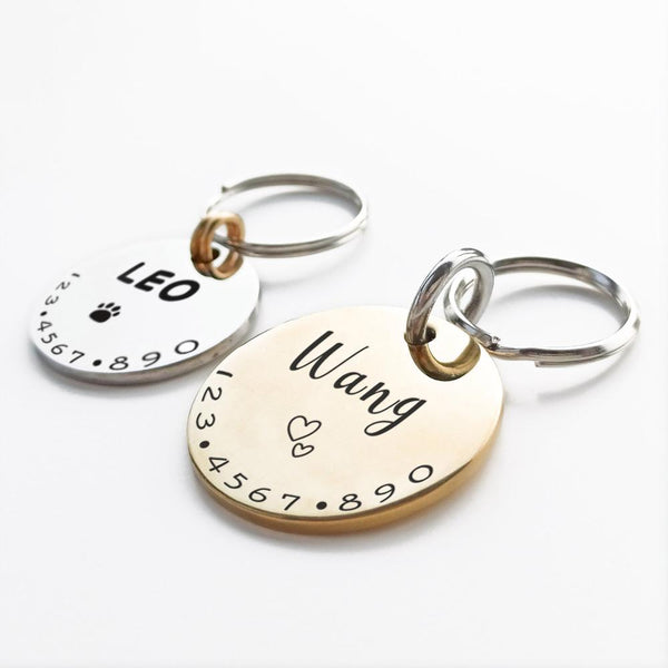 Pet Cat Dog ID Tag Collar Accessories